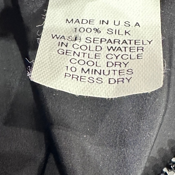 Vintage L Leeanne Hand Painted Silk Windbreaker Jacket 80s Purple Teal Pink - Picture 12 of 13